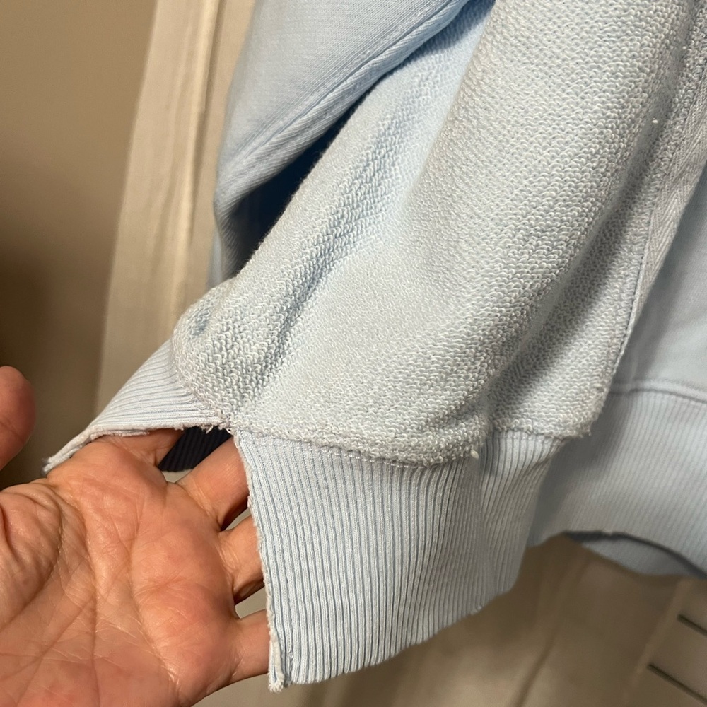 Aerie Light Blue Sweatshirt - Picture 8 of 9